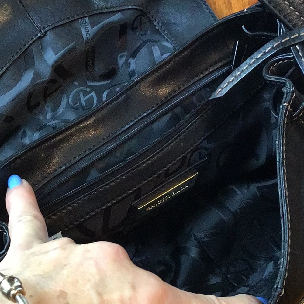 Super cute Francesco Biasia black leather bag - Picture 7 of 8